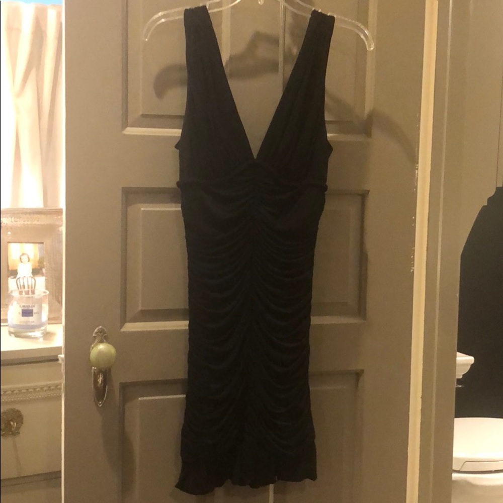 BCBGMAXAZRIA black fitted dress